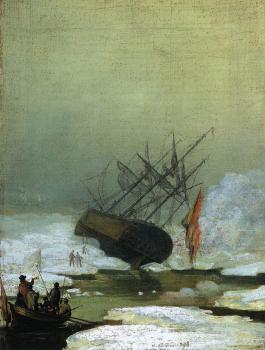 Caspar David Friedrich : Wreck By The Sea